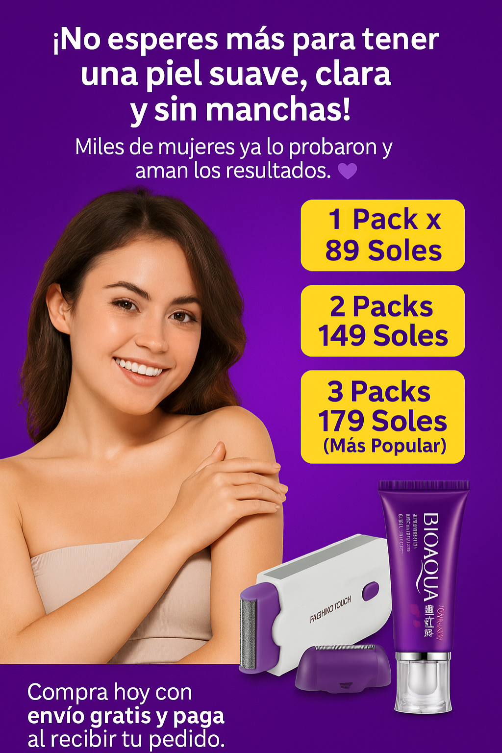 Crema Blanqueadora + Depilador