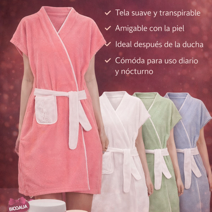 Bata de Baño con Diseño + kit Corporal