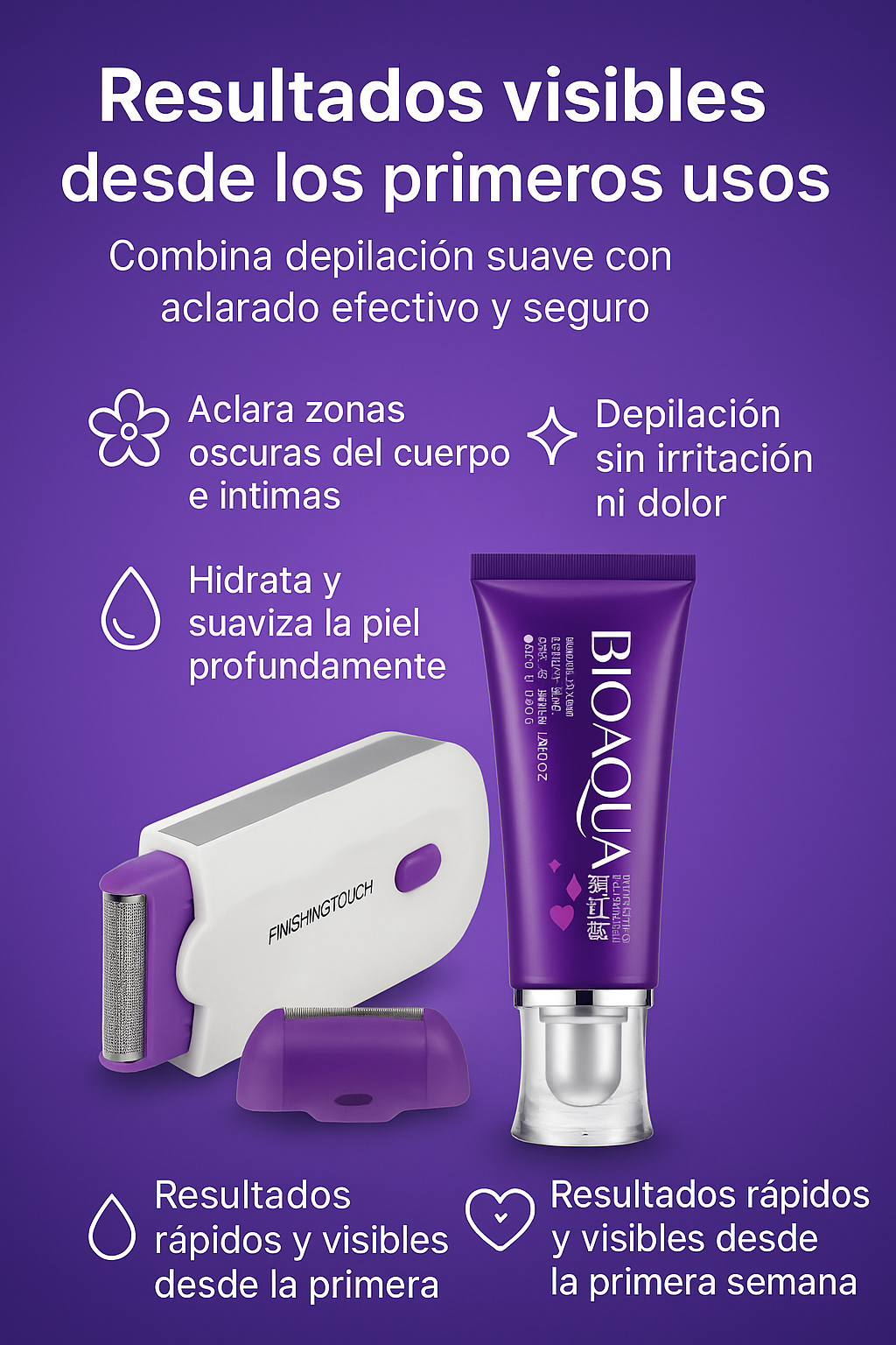 Crema Blanqueadora + Depilador