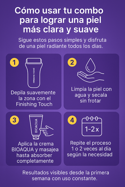 Crema Blanqueadora + Depilador