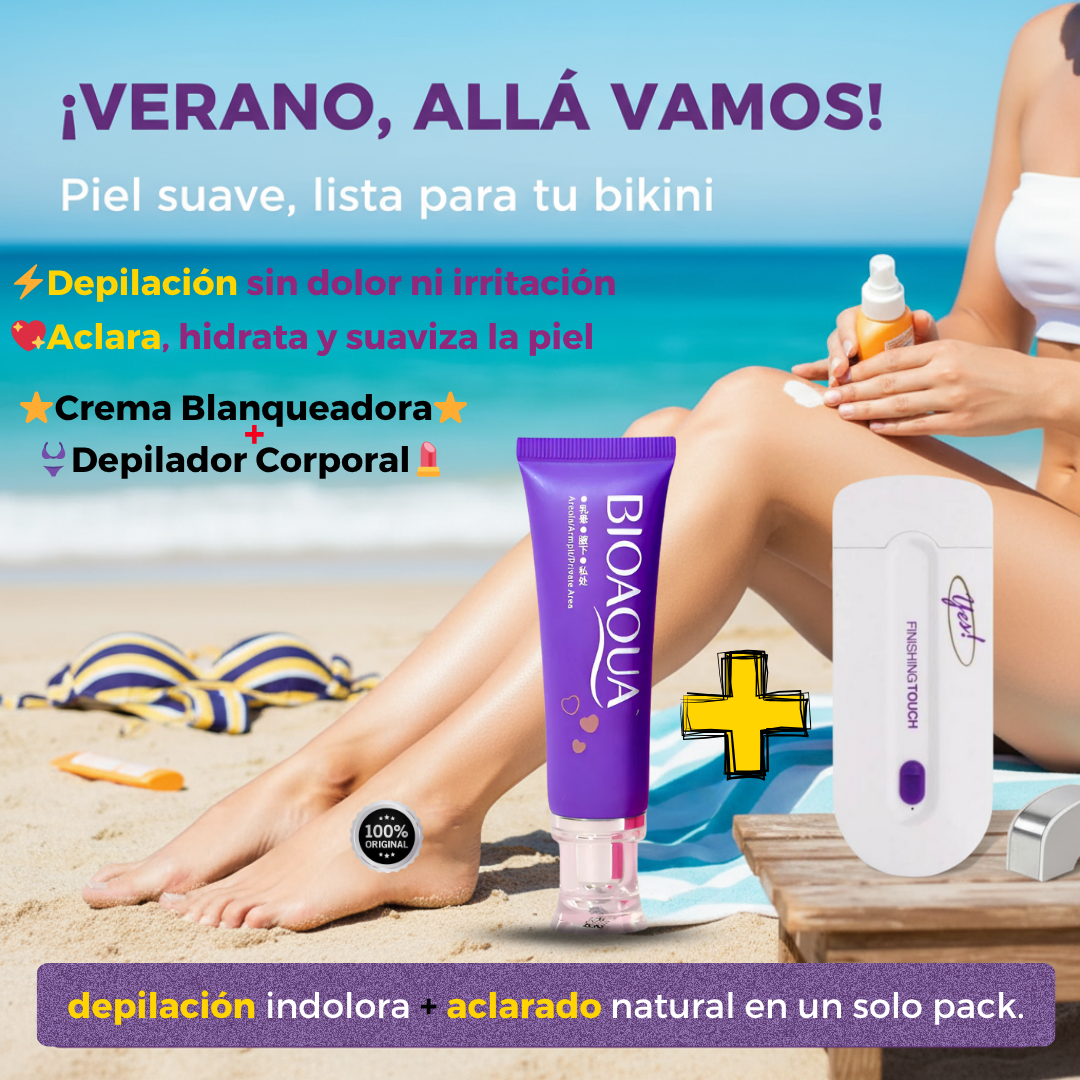 Pack Crema Blanquedora + Depilador Corporal